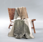Preview: Biederlack Wohn- und Kuscheldecke 'Nordic Rock' 150 x 200 cm Natur